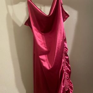 Pink mini dress